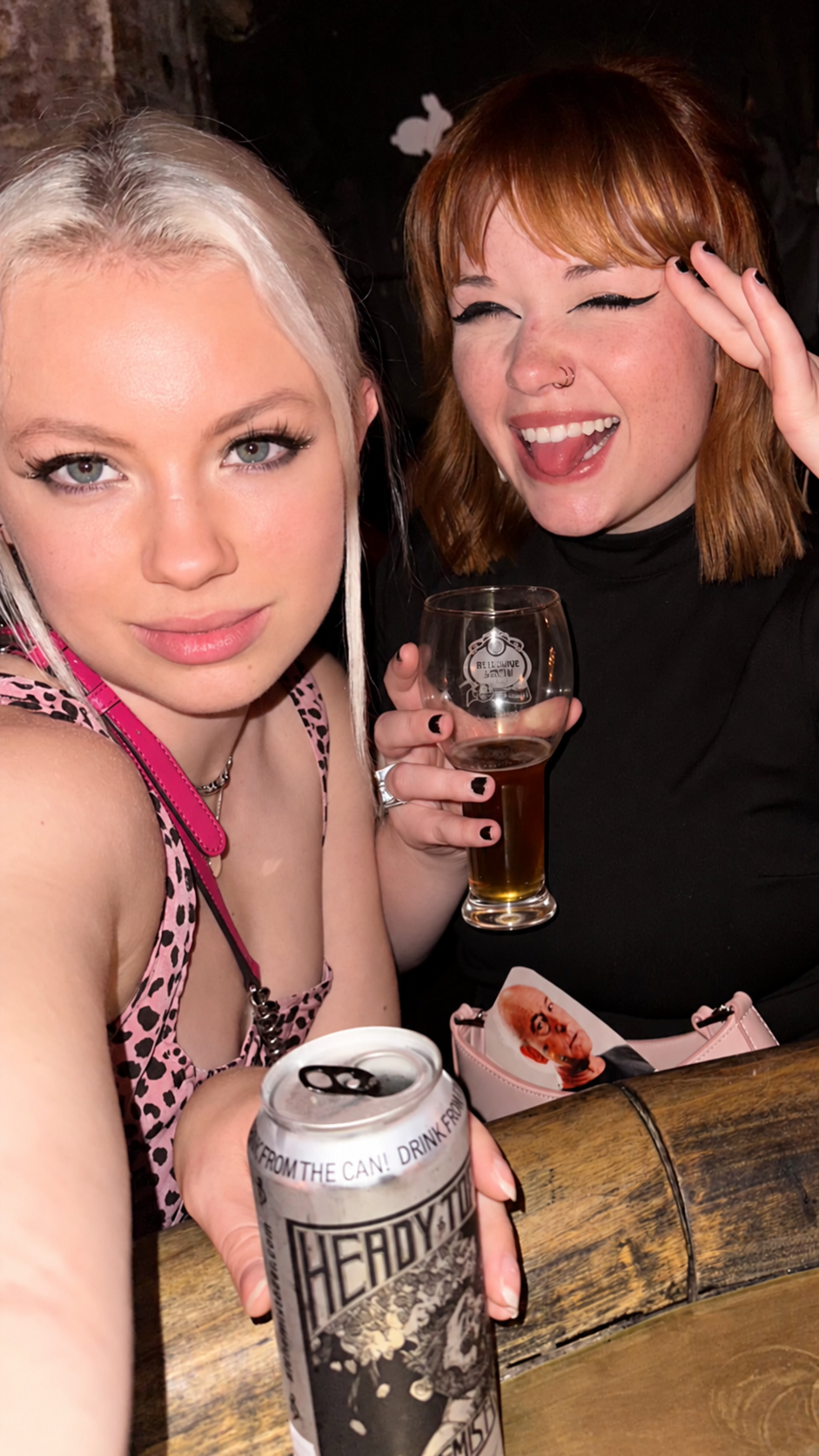 Friends enjoying drinks at Old Rabbit Club