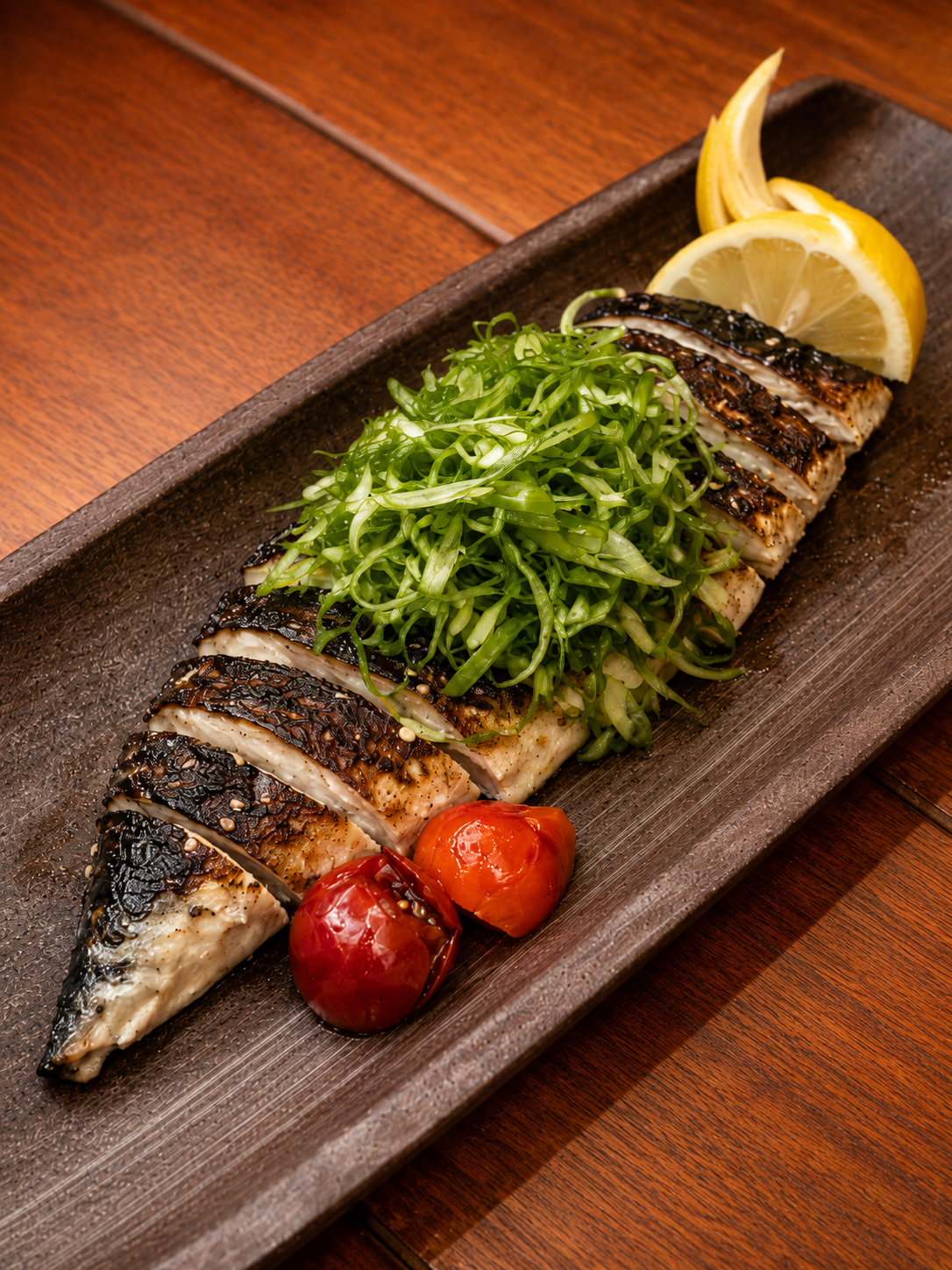 Grilled fish served at WANO